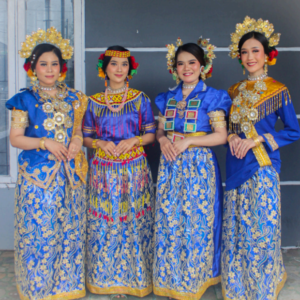 Baju 4 Etnis Biru Dongker