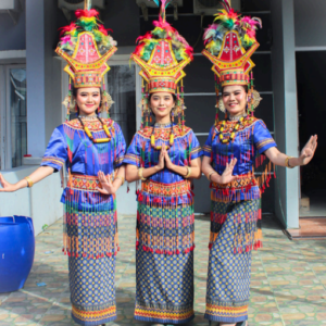 Baju Toraja Biru Dongker