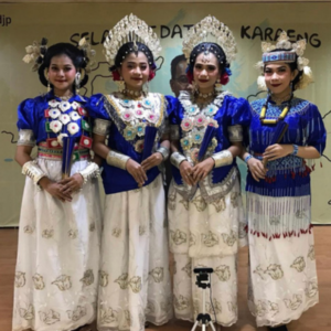 Baju 4 Etnis Dongker Silver
