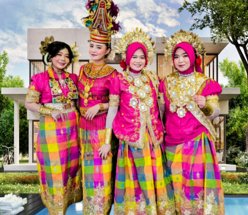 Baju 4 Etnis Pink Fanta